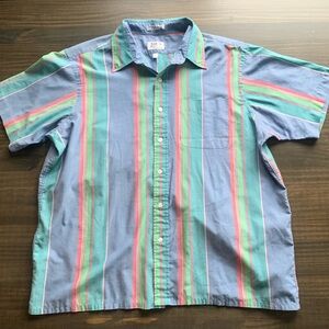 Arrow Sport Vintage Multi-Color Button Down Shirt